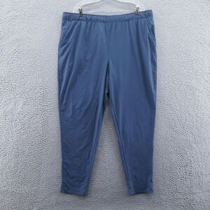 Glacier Mens Athletic Performance Pants XXL Blue Active Moisture Wicking Stretch